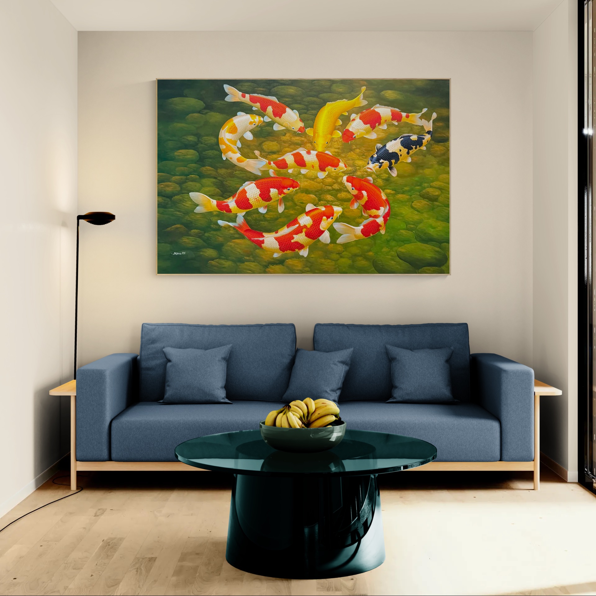 Circle of Tranquil Koi