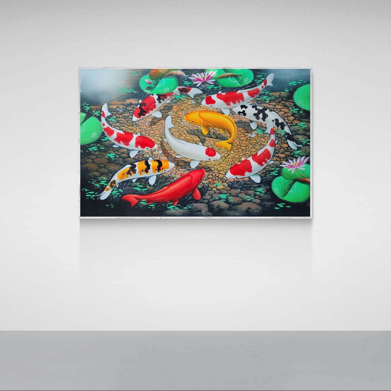 Harmony of Koi in Tranquil Waters