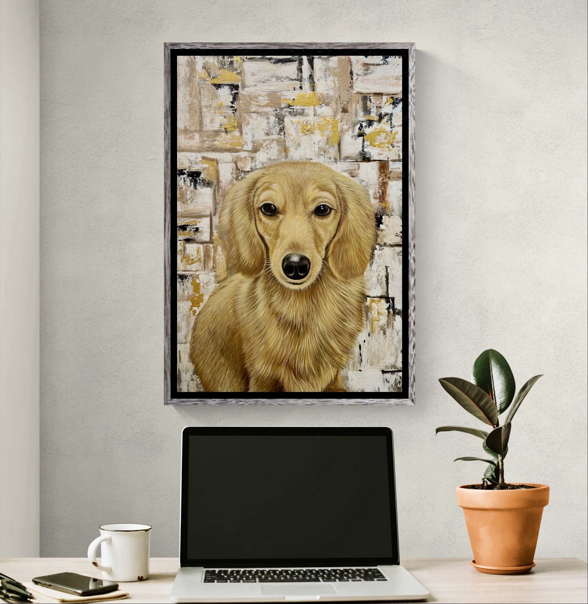 Golden Gaze in Textured Light image 2