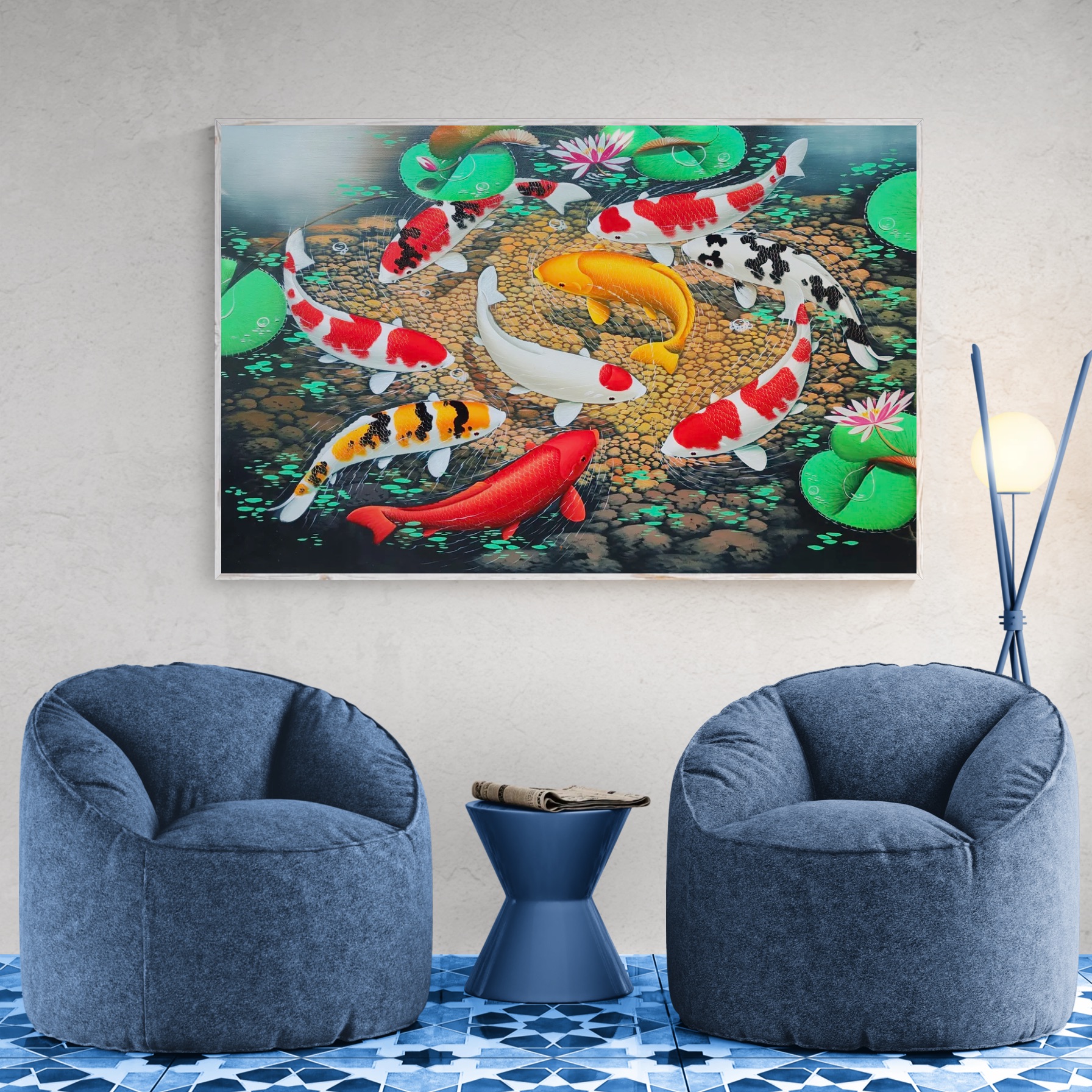 Harmony of Koi in Tranquil Waters image 2