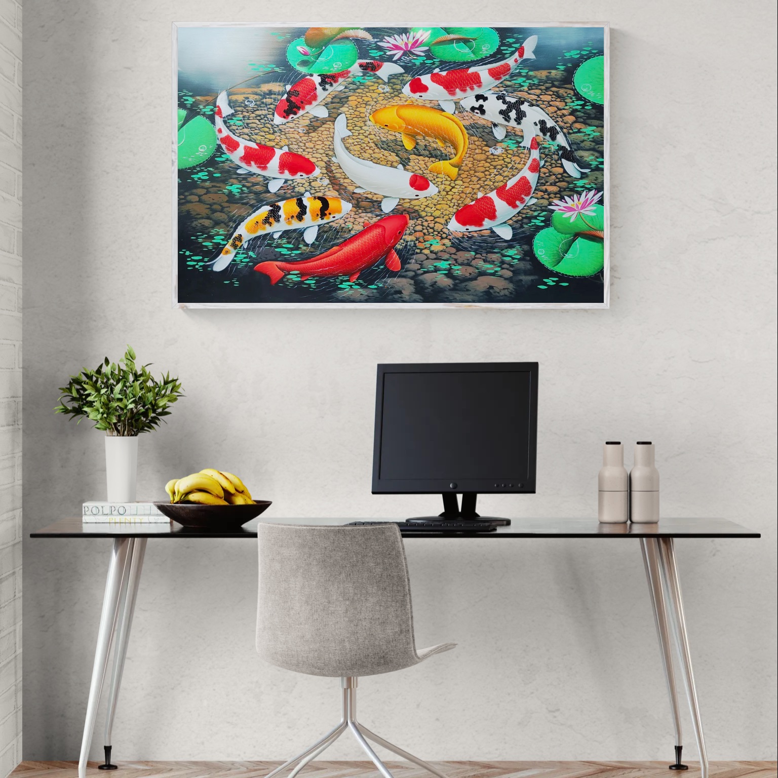 Harmony of Koi in Tranquil Waters image 3