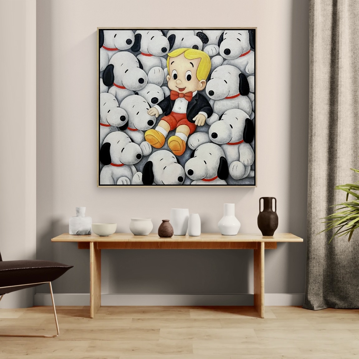 The Golden Boy in a Sea of Snoopy image 2