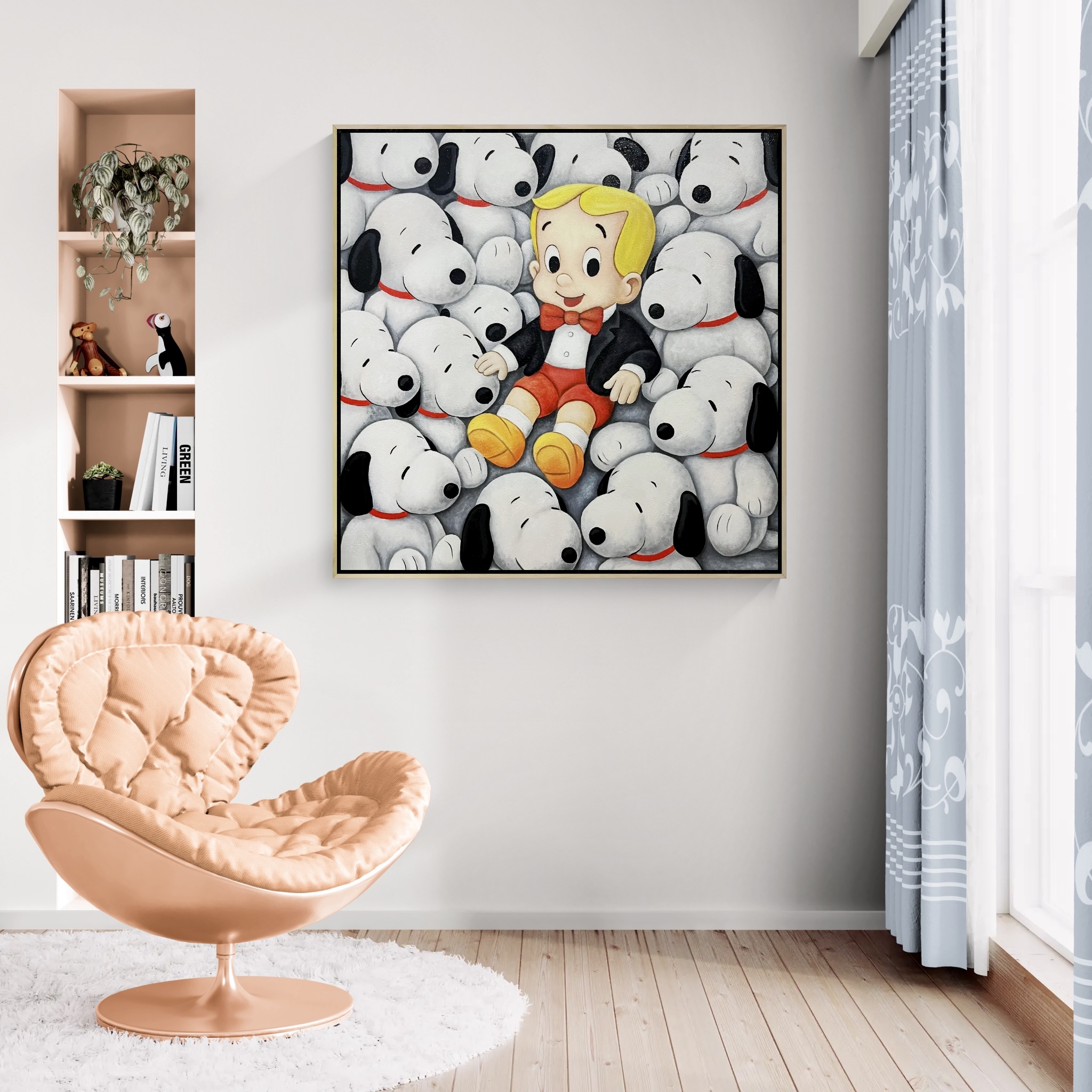 The Golden Boy in a Sea of Snoopy image 4