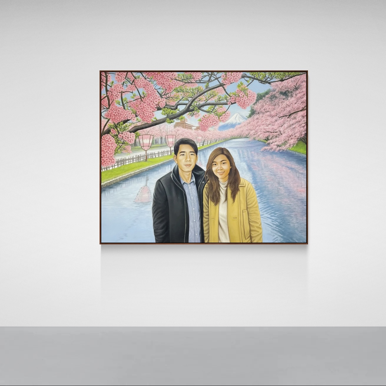 (Customs Family Picture) Spring Reflections by the Sakura River image 1