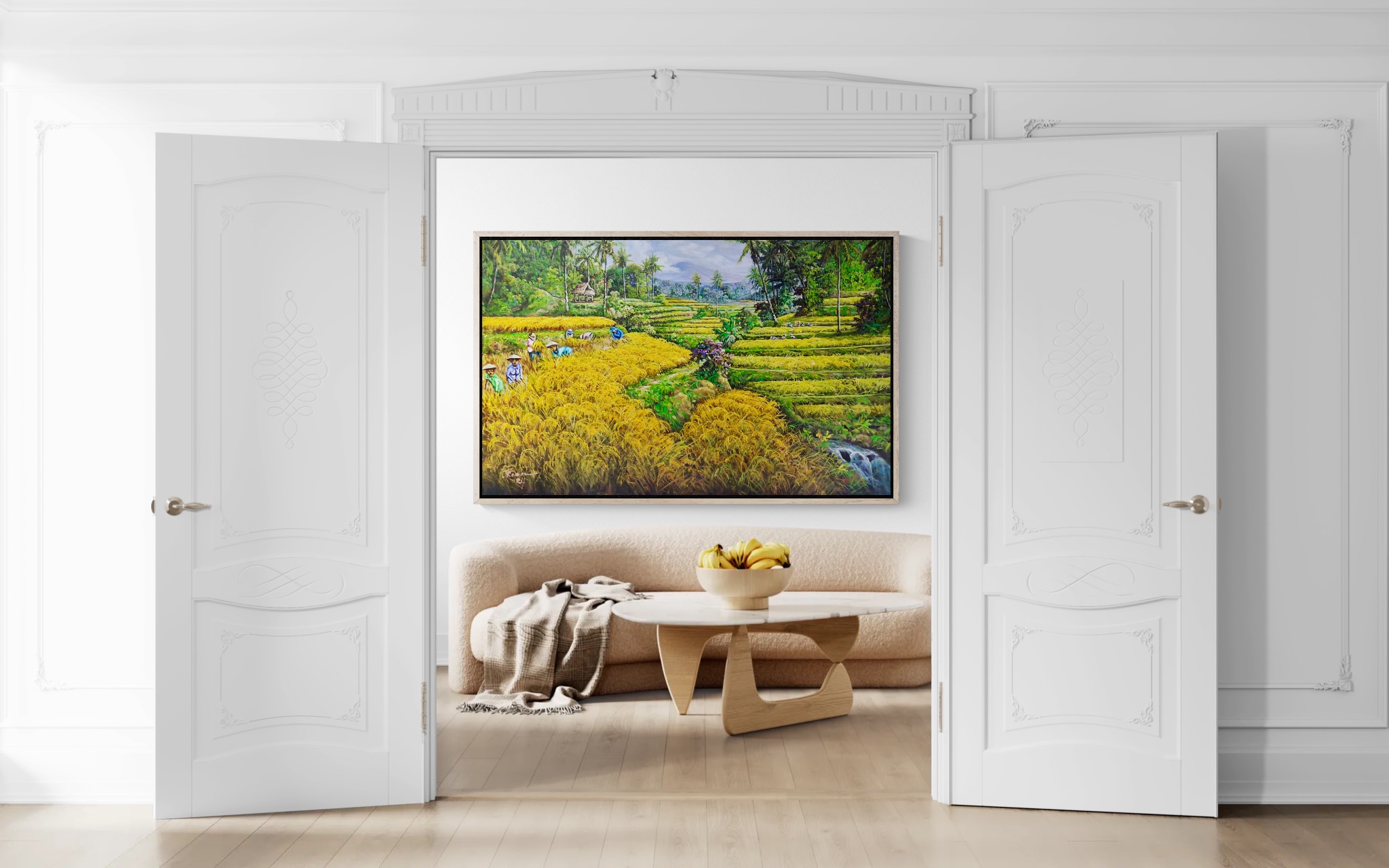 Golden Harvest in the Terraced Valley image 3