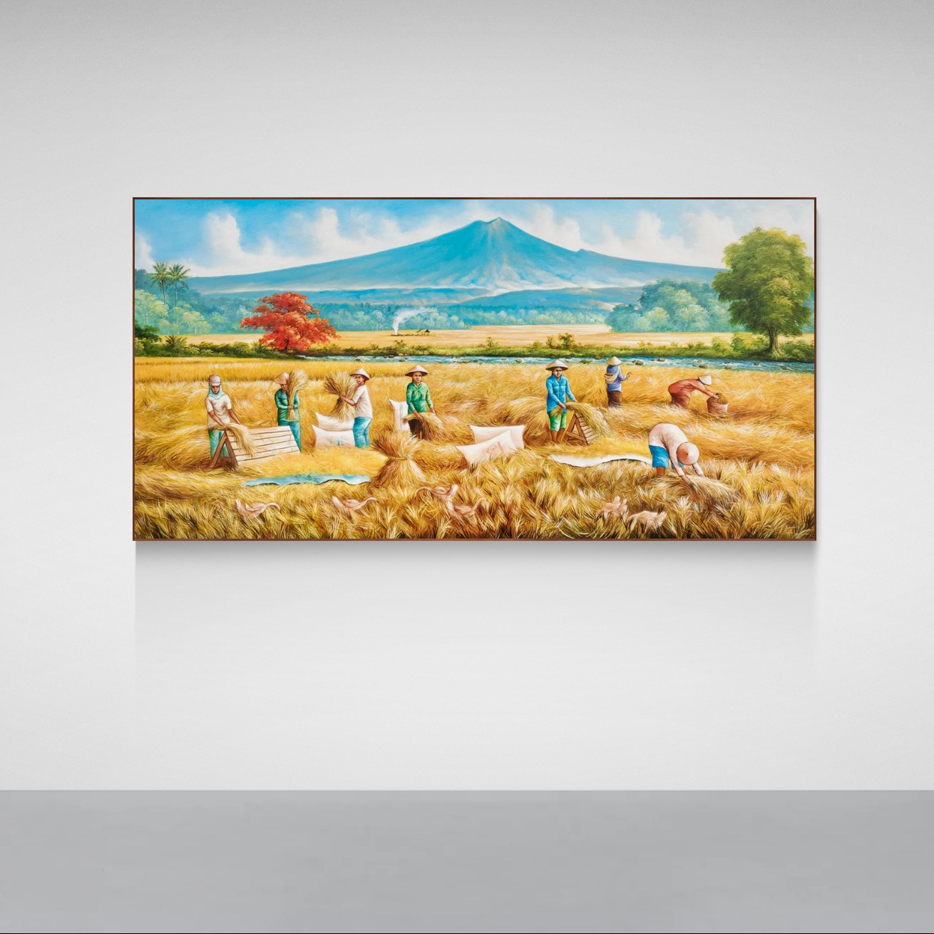 Rice Harvest Beneath the Blue Montain image 4