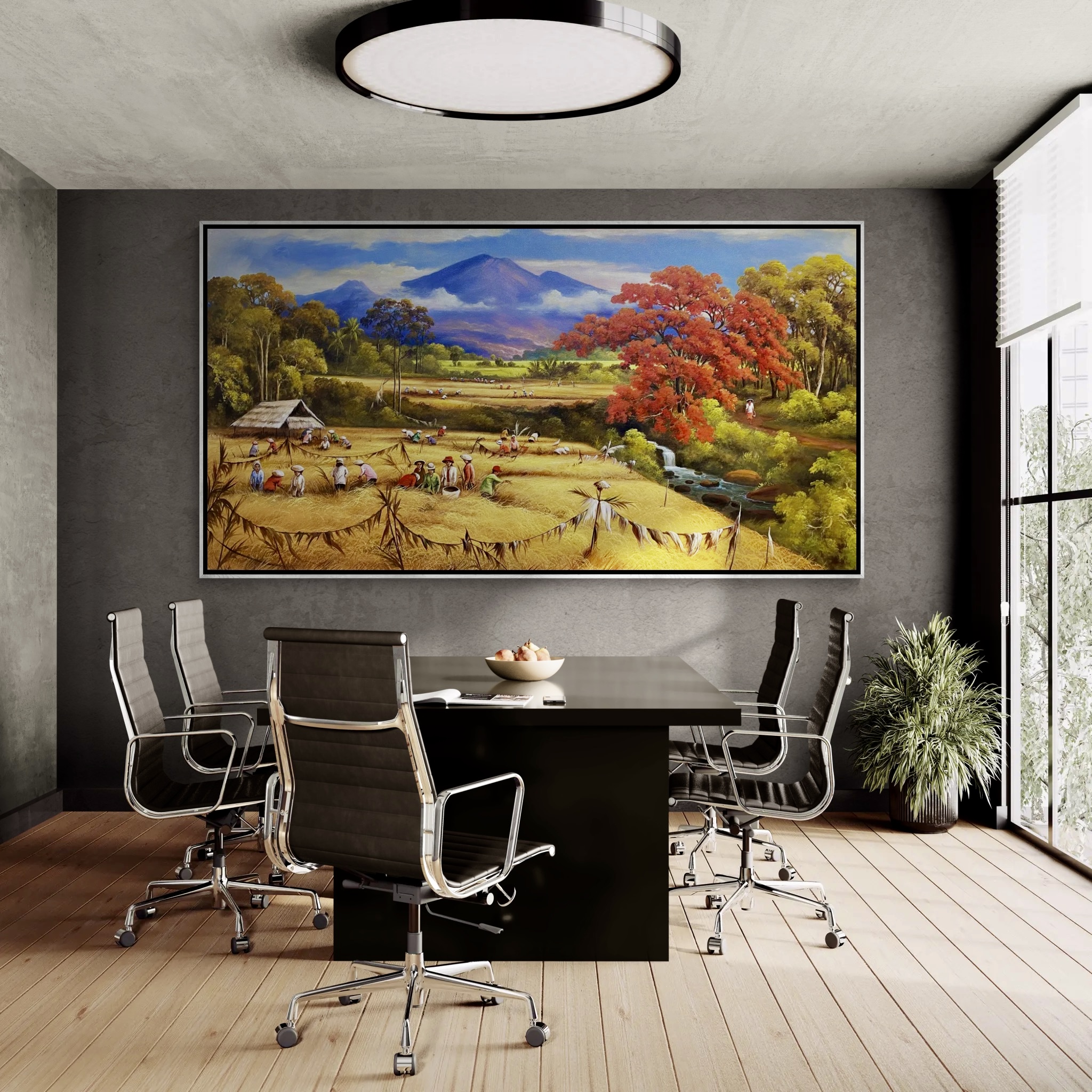 Golden Harvest Under the Autumn Sky image 3