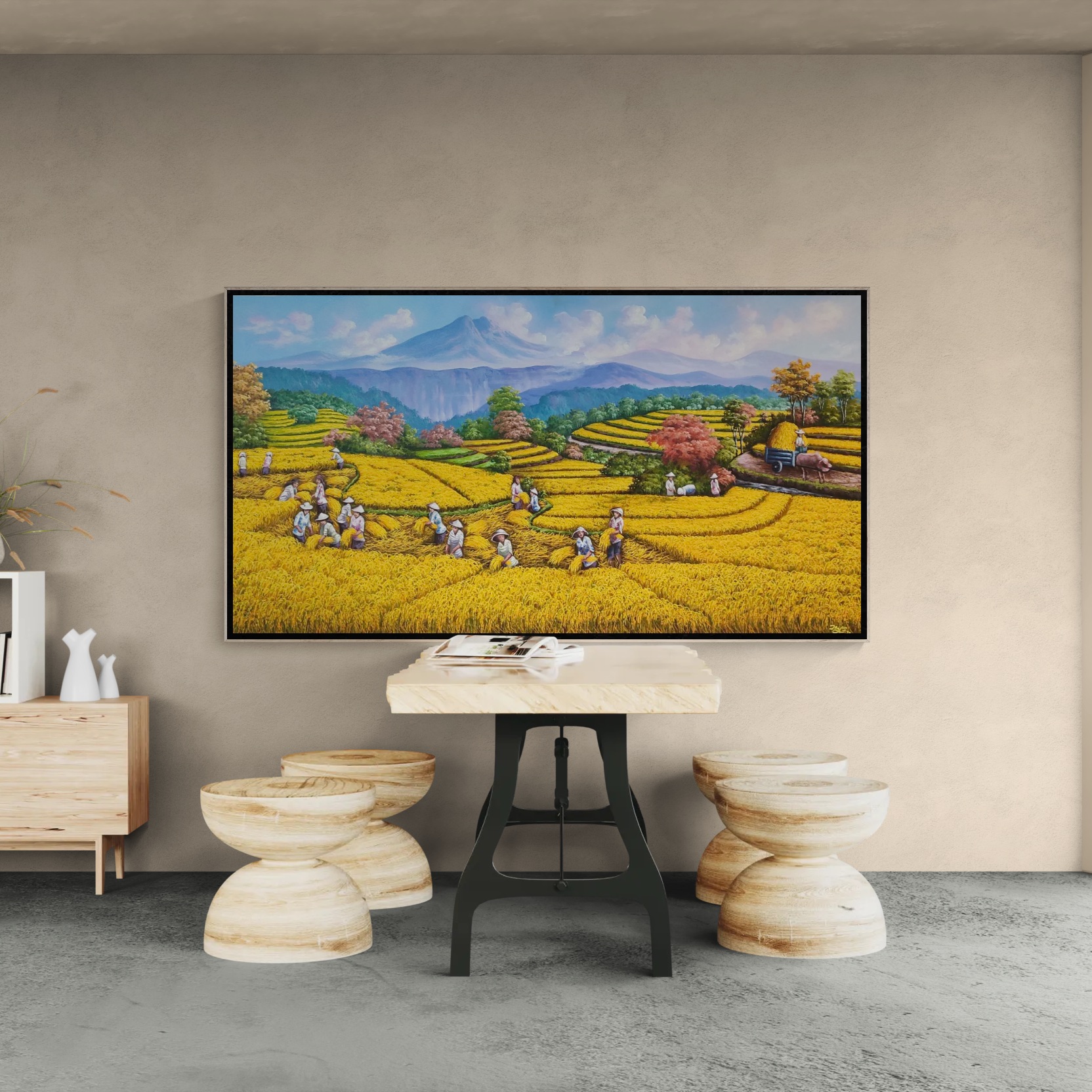 Golden Harvest Across the Terraces image 3