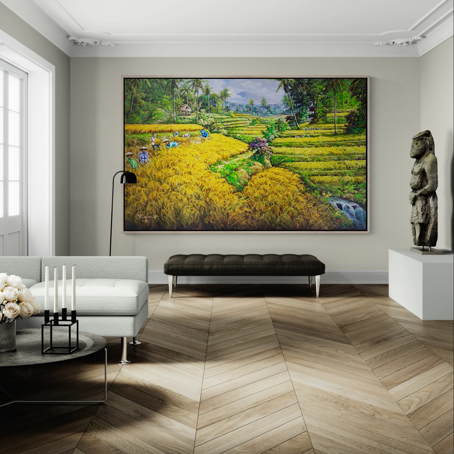 Golden Harvest in the Terraced Valley image 2
