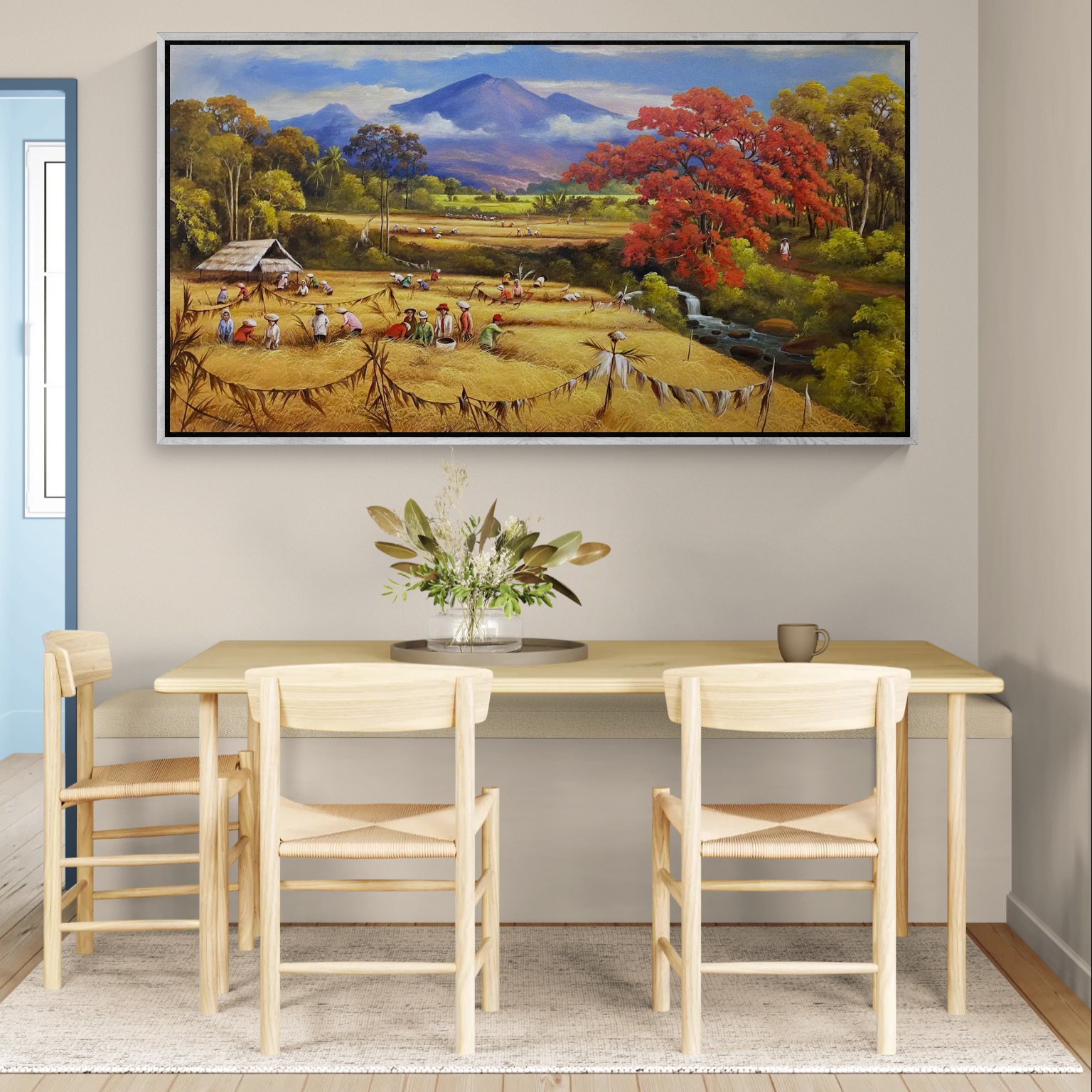 Golden Harvest Under the Autumn Sky image 4