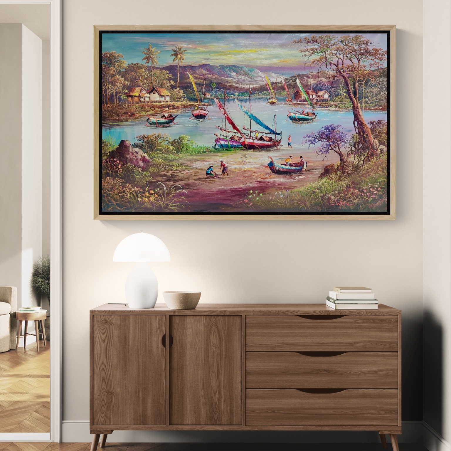 Colorful Coastal Bay image 3